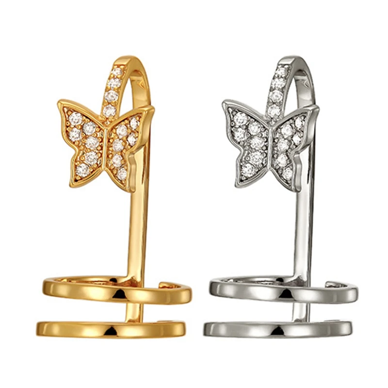 Кольца для женщин необычные металлические кольца с бабочкой | Украшения и