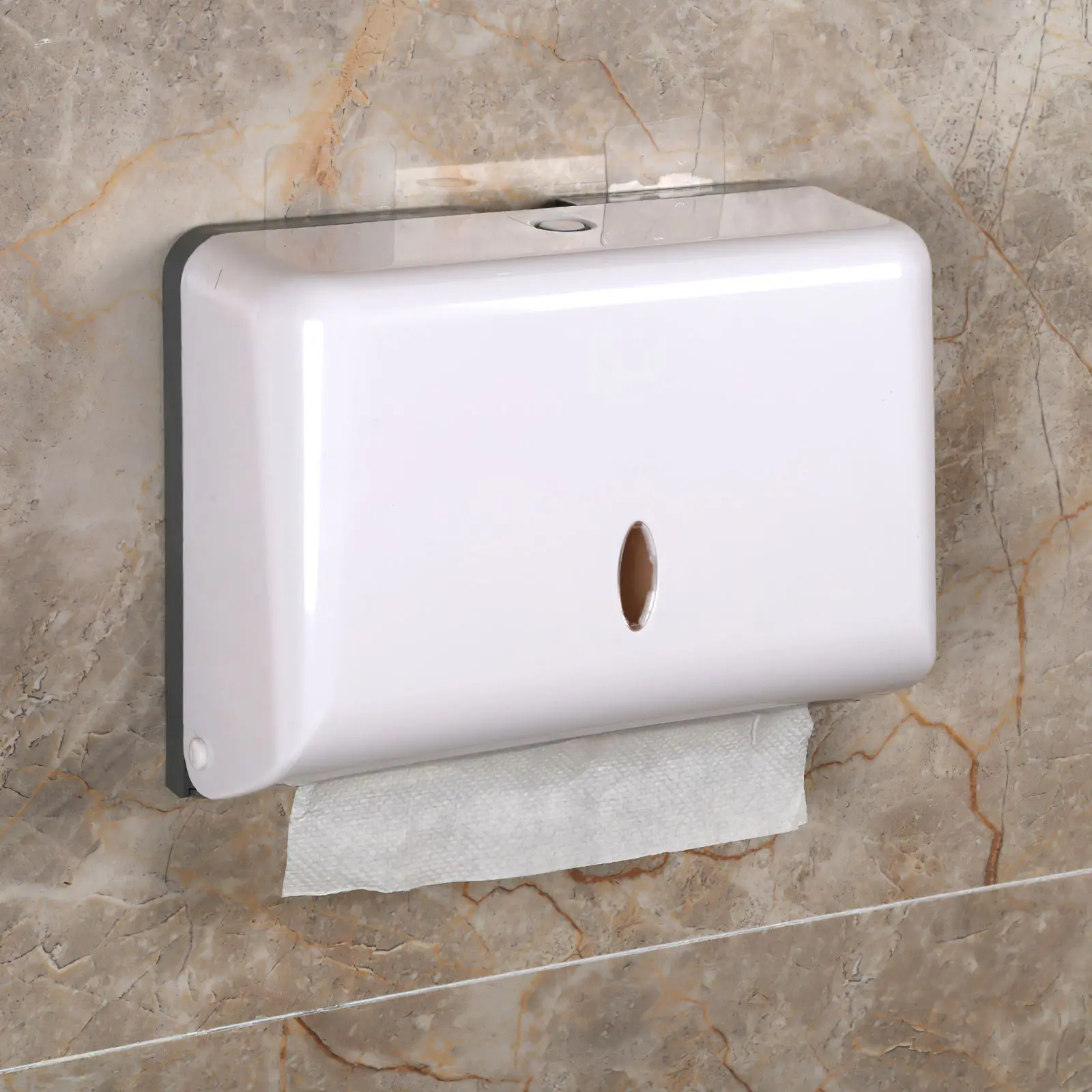 

Bathroom Paper Towel Dispenser Wall Mounted Drilling Paper Holder Dispenser ABS Toilet Kitchen Tissue Dispenser Box
