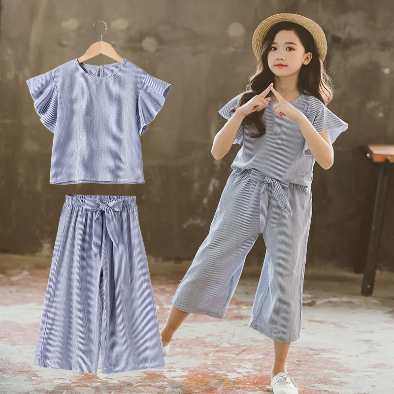 Комплекты летней одежды в Корейском стиле для больших девочек Новинка 2021 года