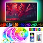 RGB-лента Светодиодная гибкая с Bluetooth и управлением через приложение, 5050, 5 В