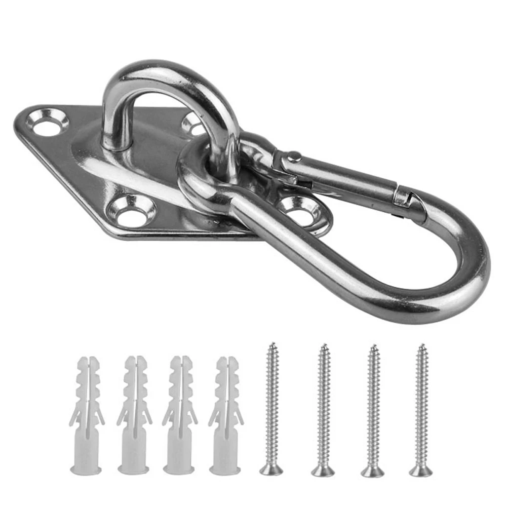 

Suspension Ceiling Hooks Hangers Swivel Swing Bracket Hammock Stainless Steel Heavy Duty With Screws M8 M6 M5 Hammock Stand