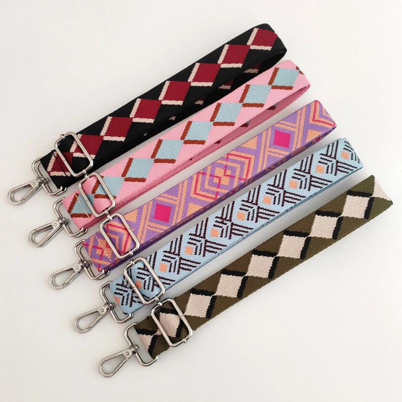 

Colorful Shoulder Strap Crossbody Strap Ethnic Style Strap Small Fresh Shoulder Strap Single Good-looking Shoulder Strap