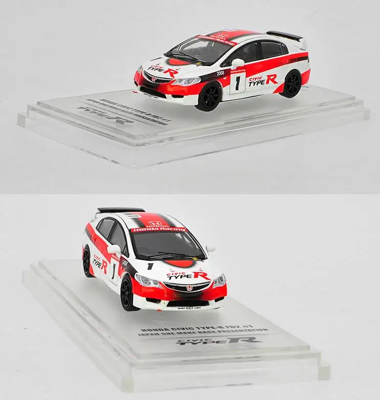 1: 64 Honda Civic FD2 модель автомобиля из сплава изысканный подарок Коллекционная литая