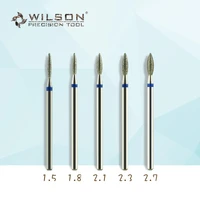 1pcs flame shape diamond bits wilson precision tool pedicure drill bit