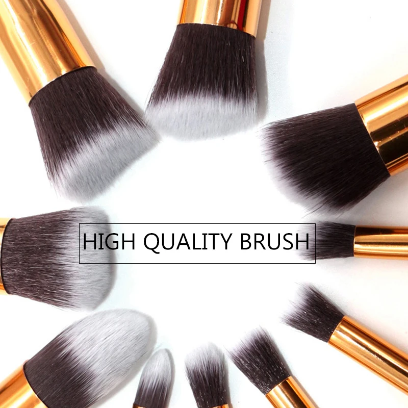 10 шт. женские мраморные кисти для макияжа основы лица бровей теней век румян