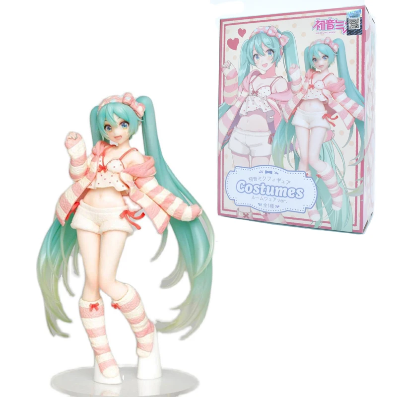 Anime Model Hatsune Miku Room Wear Action Figure PVC Doll Toy Decoration Gift Exquisite Boxed