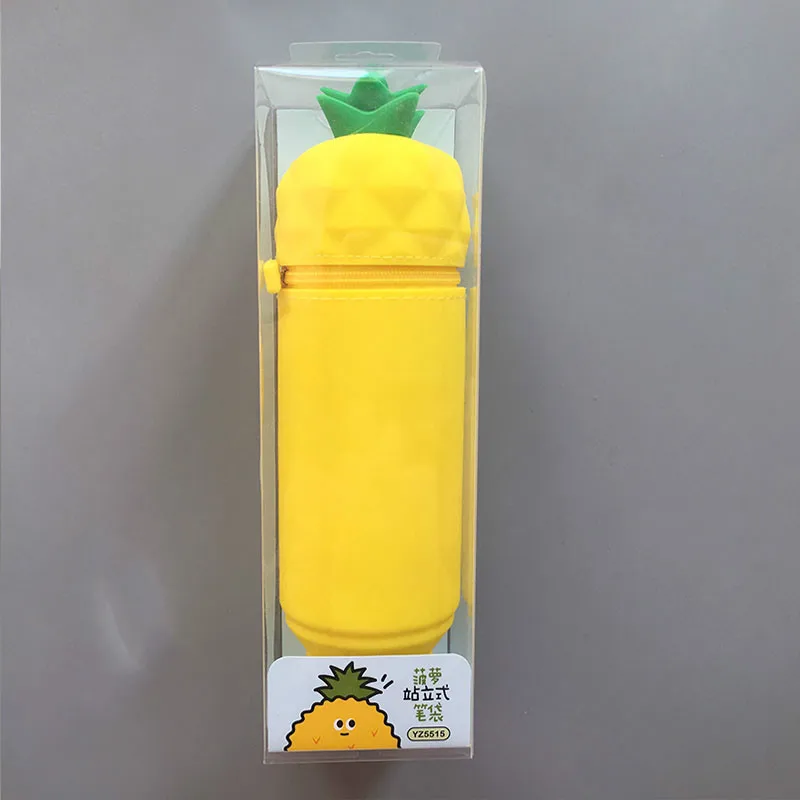 2020 Мягкий силиконовый чехол карандаш с изображением морковки ананаса и клубники