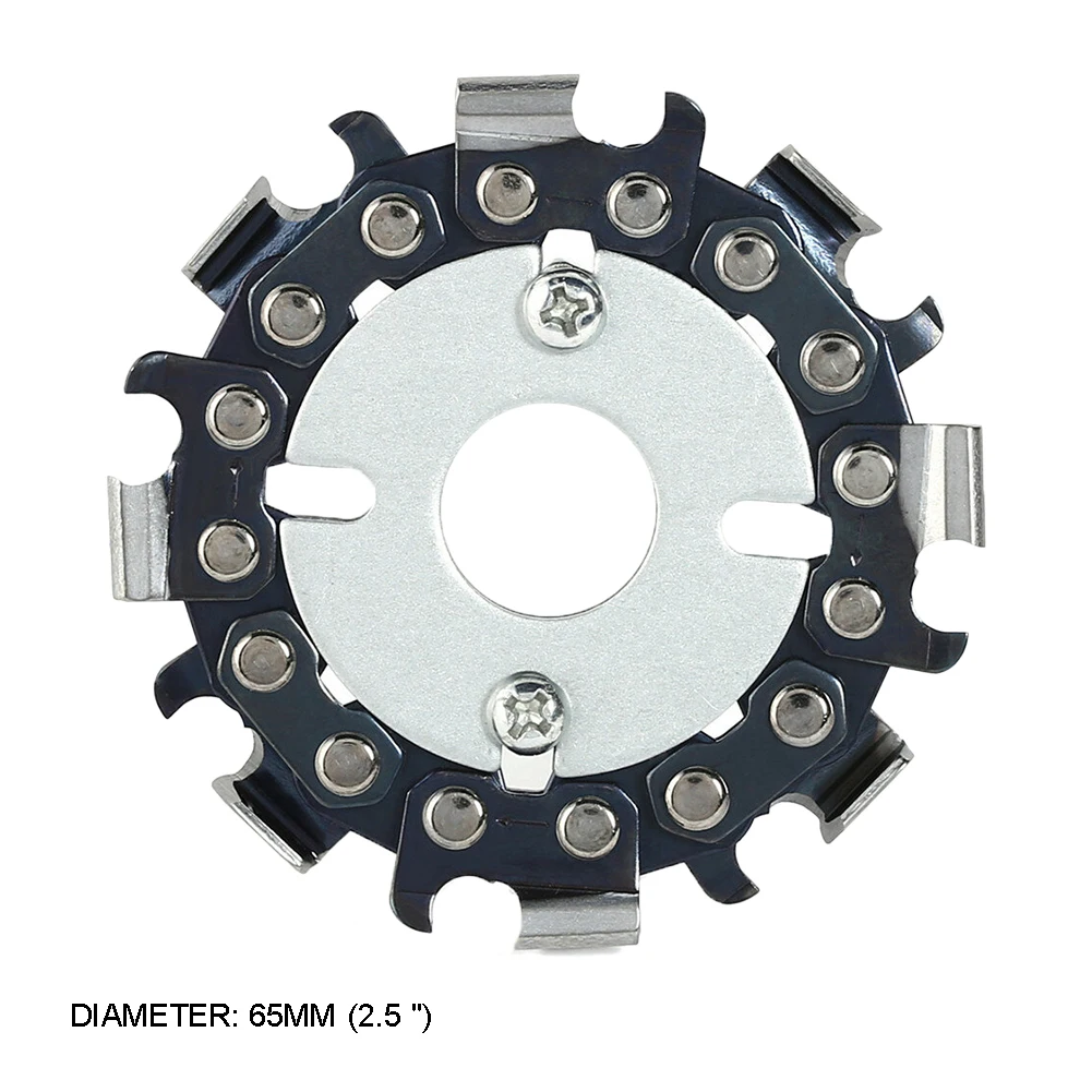 

8 Teeth Round Angle Grinder Chain Saw Blade Wood Carving Disc Rotary Tool High Hardness Saw Blade for Wood Cutting and Engraving