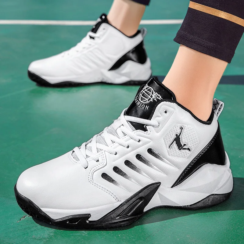 

Men's High-Top Basketball Shoes Non-slip Wear-Resistant Shock-Absorbing Sneakers Gym Breathable Training Shoes Unisex Sneakers