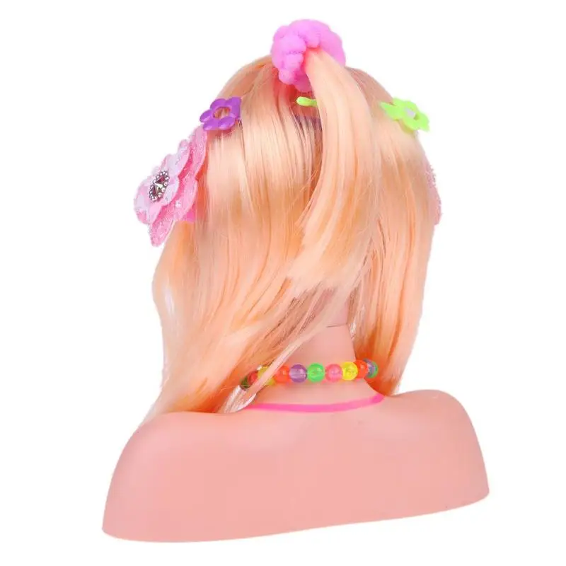 

Stylish Half Body Makeup Hairstyle Doll Mannequin Head Pretend Play Toys Fashion Dolls For Makeup Girls Gift Birthday Christmas