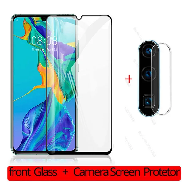 2-в-1 объектив камеры протектор чехол для hauwei hawei huawei p30 lite p 30 светильник pro 30 lite 30pro закаленное защитная пленка - Цвет: 2in1 1front 1lens