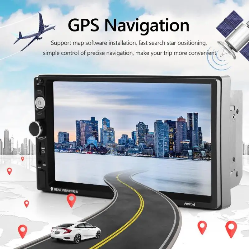 SWM 7010PLUS 7 дюймов Android 9 0 Автомобильная стерео Wi Fi gps навигация USB AUX Bluetooth 4 1 FM AM RDS