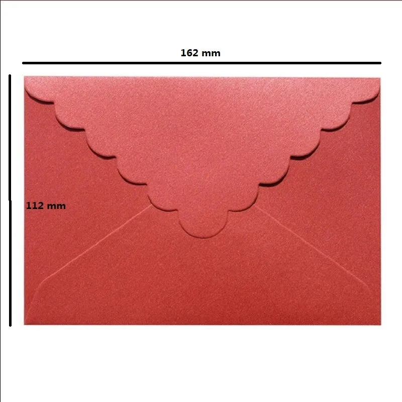 

10Pcs Candy colors Envelope Letter Wavy Pearly Triangle Wedding Invitations Stationary Party gift cartoon stickers 11*16cm