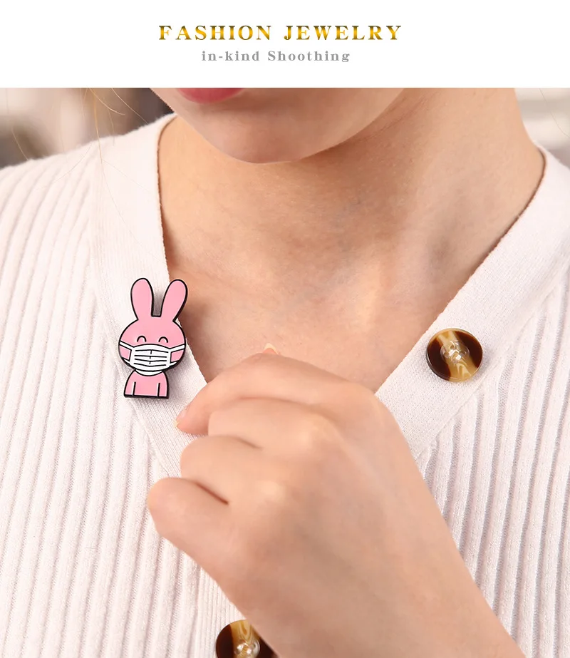 Эмалированный значок в виде мультяшных животных для кошек собак кроликов крыса