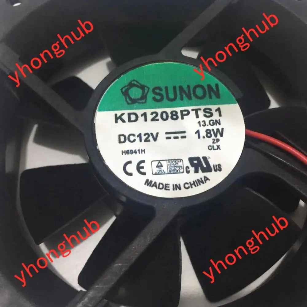 SUNON KD1208PTS1 13.GN DC 12V 1.8W 2-wire 80x80x25mm Server Cooling Fan | Компьютеры и офис