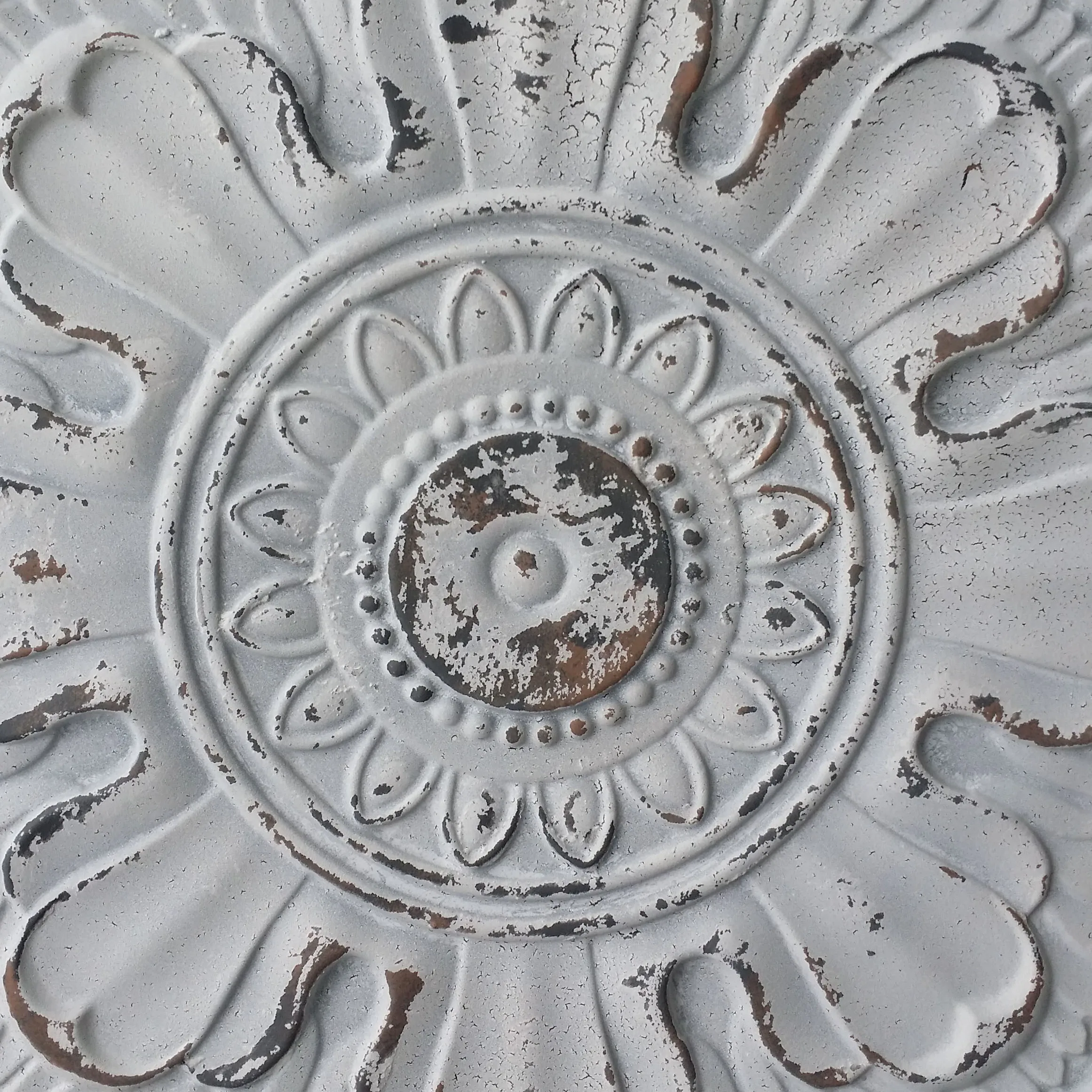 Distress Ceiling tile crack white black cafe restaurant decor wall panels PL17