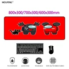 Коврик для мыши с красным Аниме Коврик для мыши среди нас геймерская клавиатура аксессуары для игровых кошек Настольный коврик для компьютера 80x30 Прямая поставка