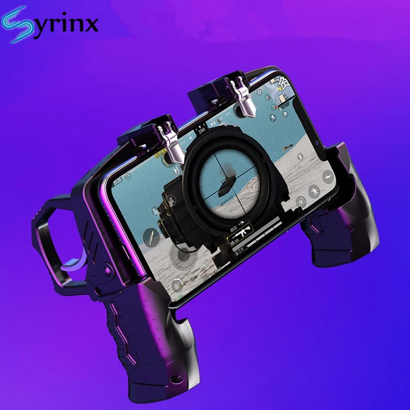 k21 for pubg controller for mobile game shooter trigger fire button for ios android phone gamepad joystick pugb helper holder free global shipping