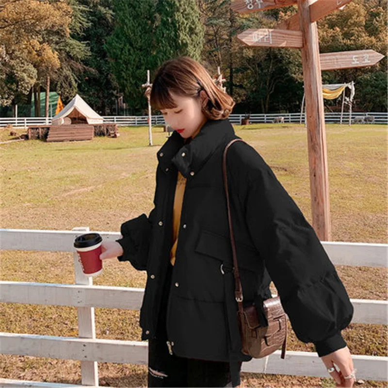

Down Cotton coat women fashion loose winter Jacket Parka Slim Warm padded jacket 2020 new Female clothing M105