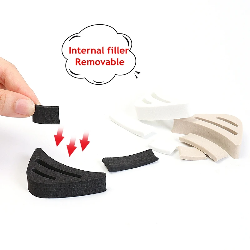 Women High Heel Toe Plug Insert Shoe Big Shoes Toe Front Filler Cushion Pain Relief Protector Adjustment Shoe Accessories 1Pair