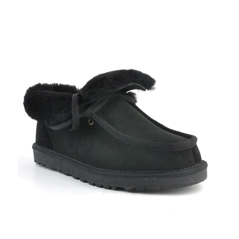 Модные Бекхэм зимние сапоги для мужчин Оксфорды со шнуровкой Зимние ботинки на