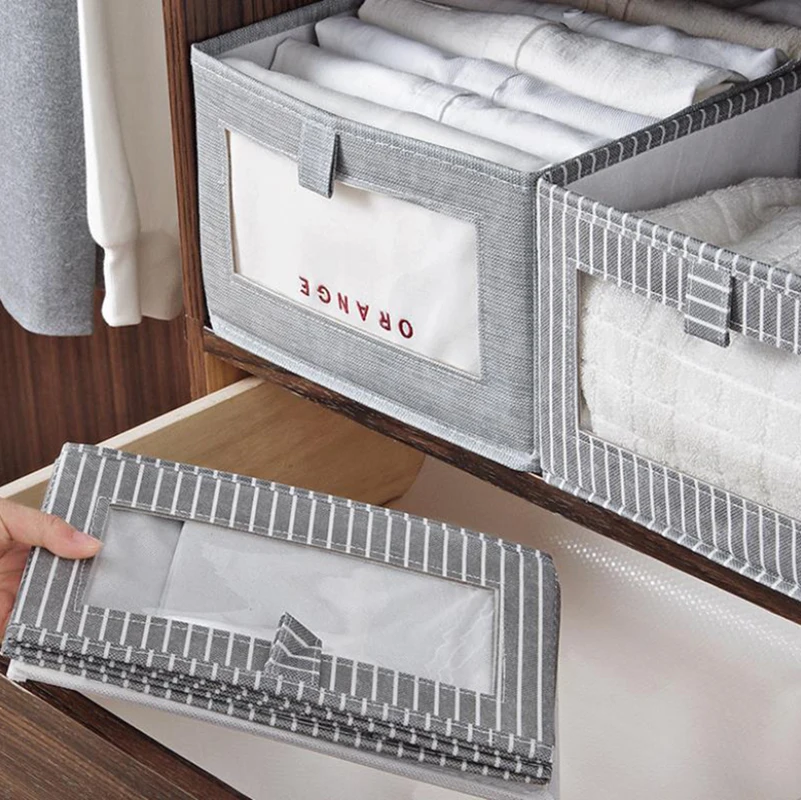

Foldable fabric storage box household wardrobe clothes storage box without cover storage box storage box storage artifact