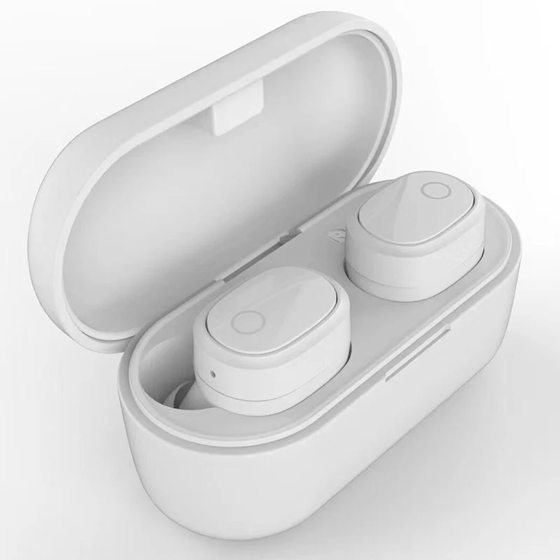 NEW A7 Wireless TWS Earphones with Charging Box Microphone HD Stereo Sound Sport In-Ear Earphone Earbuds For IOS Android Phones - Цвет: White