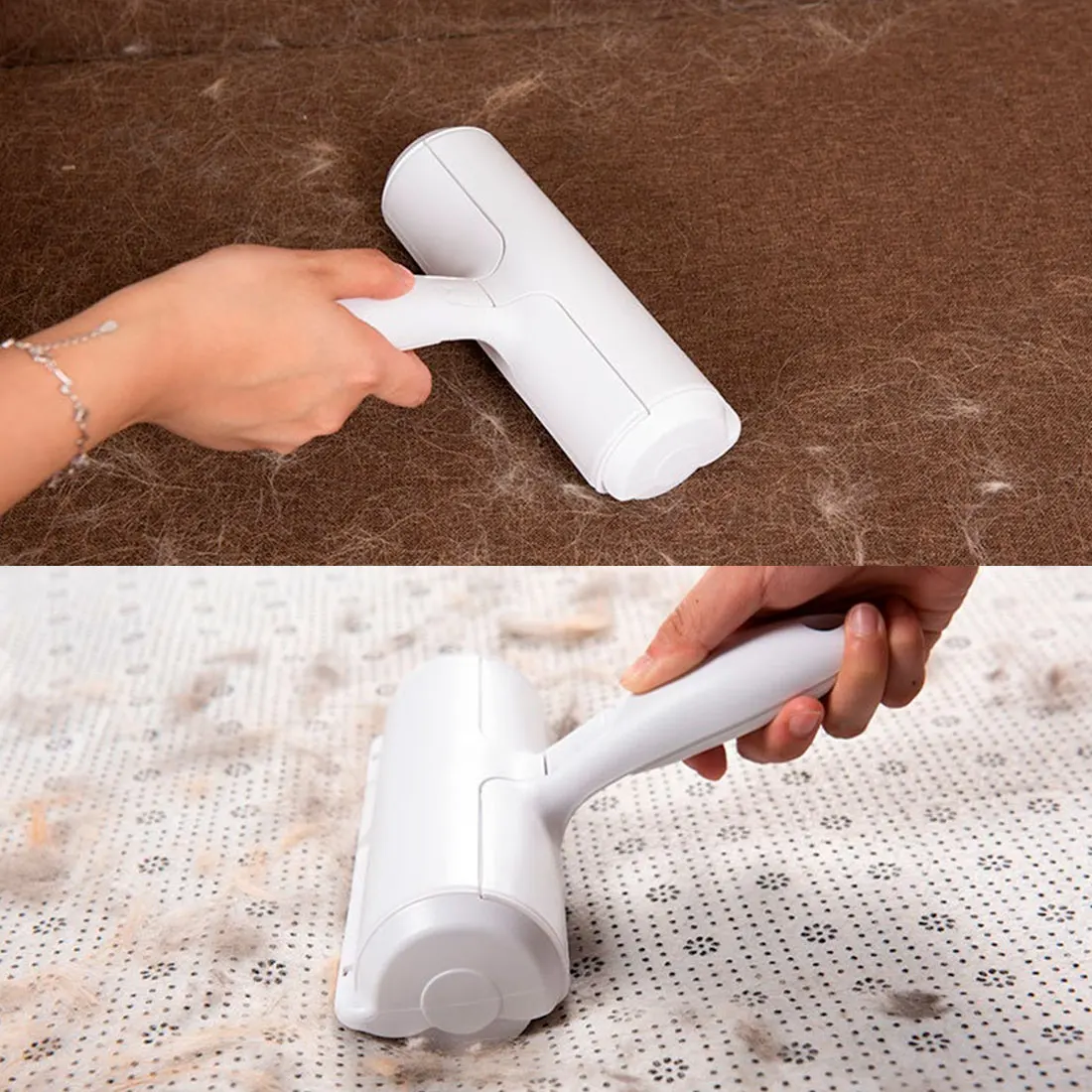 

Conveniently clean fluff brush pet roller epilator, self-cleaning fur pet epilator that removes cat and dog hair from furniture