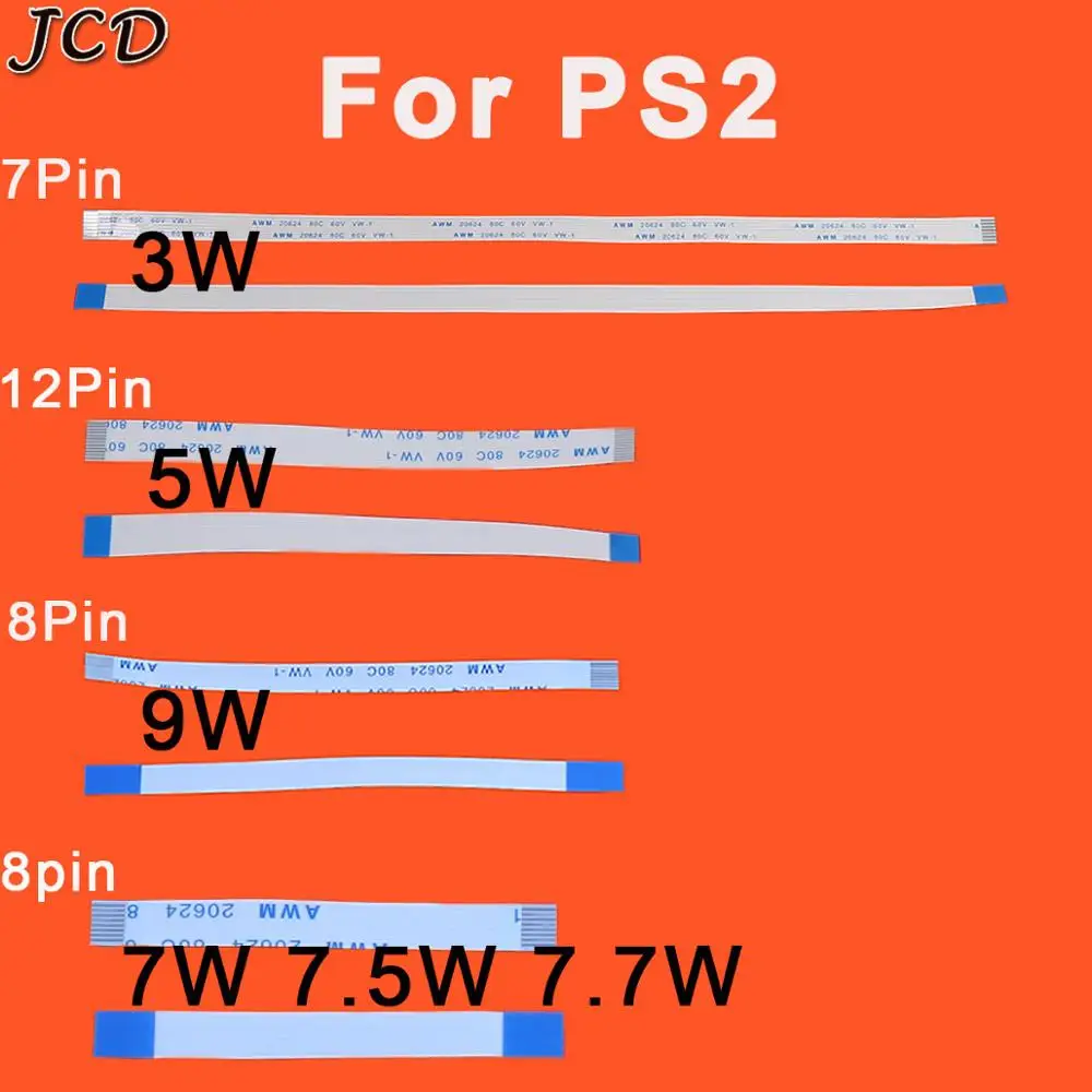 JCD 2 шт./лот переключатель сброса мощности ленточный гибкий кабель для PS2 30000 3W 50000 5W