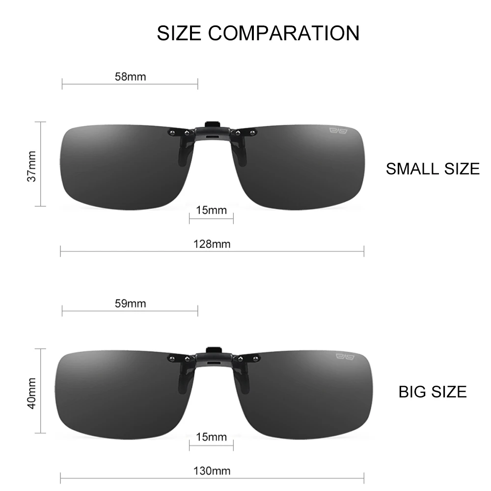 Солнцезащитные очки CAPONI Мужские поляризационные оправа с клипсой для