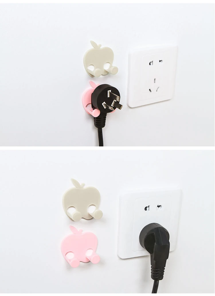 5 шт. штепсельная вилка держатель крючки на липучке крюк для хранения розетка