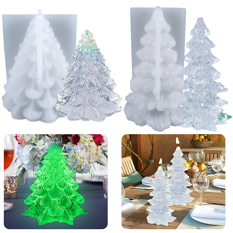 

DIY Silicone Tree Mould Handmade Ornaments Christmas Trees Mold Home Decoration