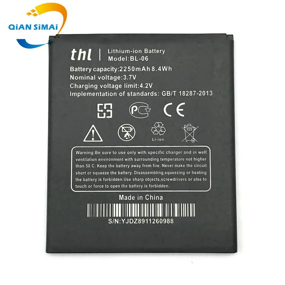 Сменный литий полимерный аккумулятор для THL T6S T6C T6 Pro 2250 мАч запасные части в