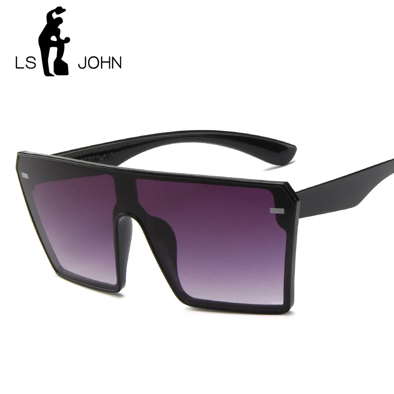 Женские большие солнцезащитные очки LS JOHN брендовые дизайнерские квадратная