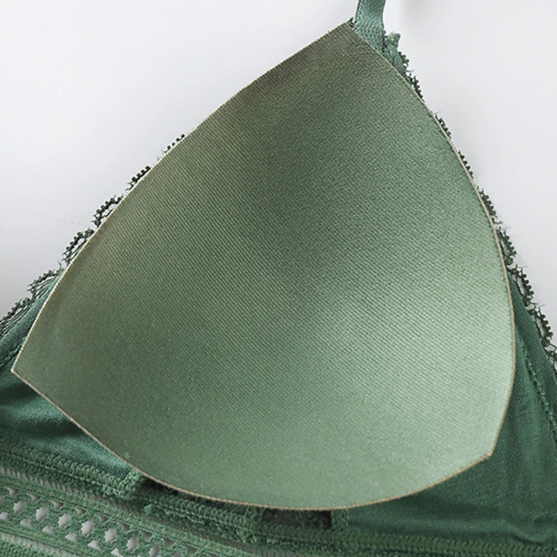 

Women Lace Bra Sets Seamless Underwear Backless Vest Sexy Padded Bralette Lingerie Ultrathin Bra & Brief Sets Female Intimates