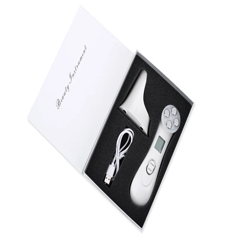 Retail Box Packed 5 в 1 РЧ EMS, Электропорация, светодиодный фотонный светильник, терапия, устройство для красоты, анти-старение, подтяжка лица, подтяжка глаз, уход за кожей лица - Цвет: Retail Box Packed