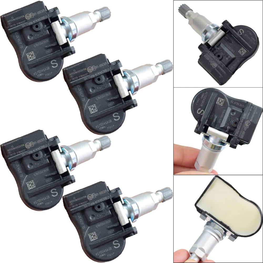 4 шт. Автомобильный датчик TPMS 40700 4GA0A давления в шинах 315 МГц для Infiniti Q50 4GA0B