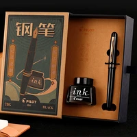pilot upgraded version 78g new fp78g pen vintage gift box with ink changeable ink pouch student writing and calligraphy office