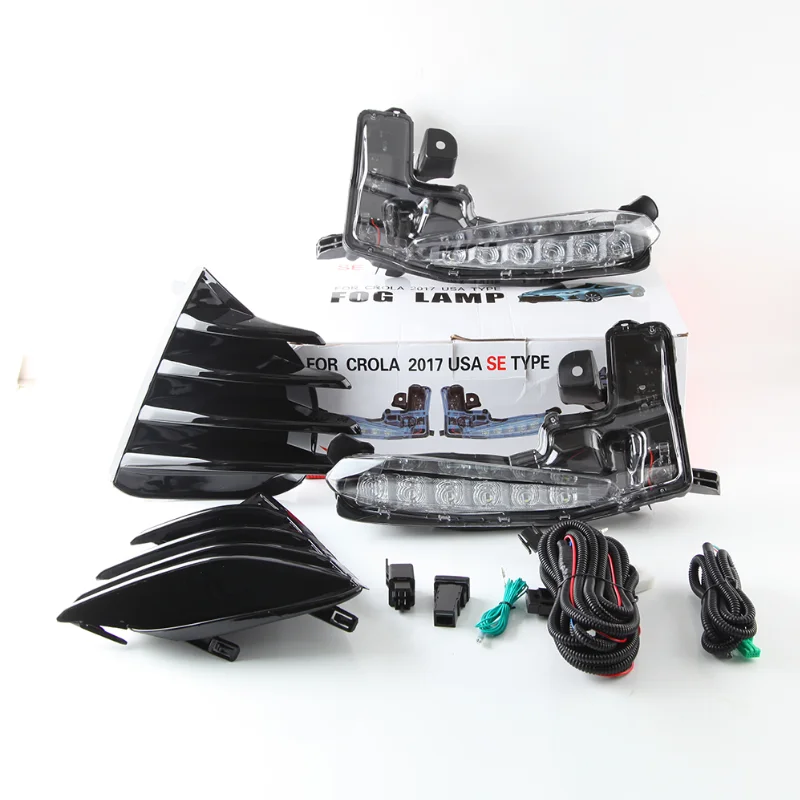 2 шт. светодиодный DRL передний бампер противотуманный светильник s для вождения