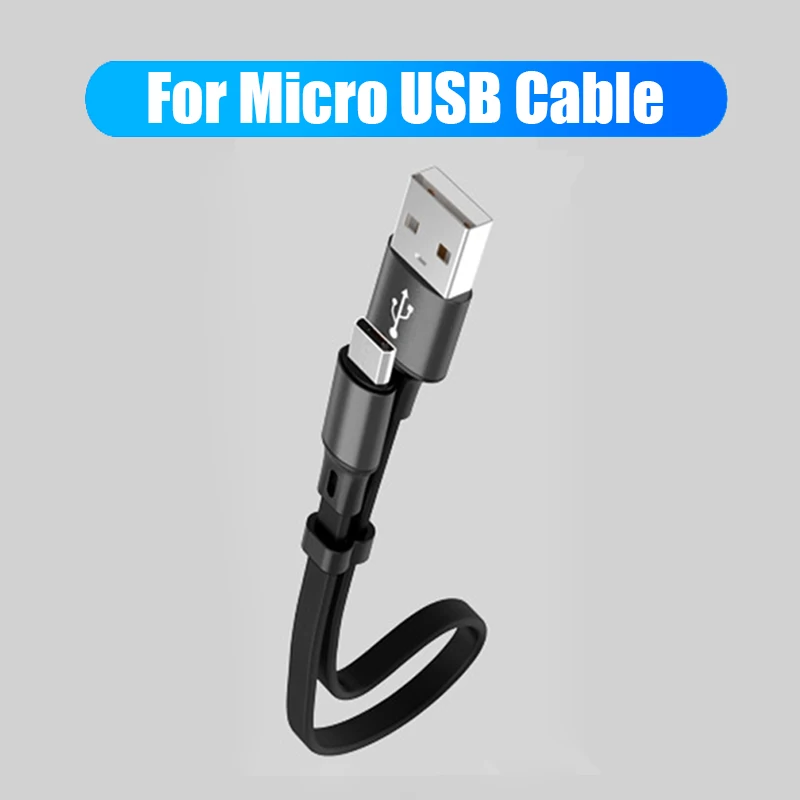 For Micro Cable Для iPhone usb 8Pin USB C Micro USB кабель короткий зарядный кабель для сотового телефона для iPhone 11 Pro xs max xr 8 7 5S кабель для быстрой зарядки - Цвет: For Micro Cable