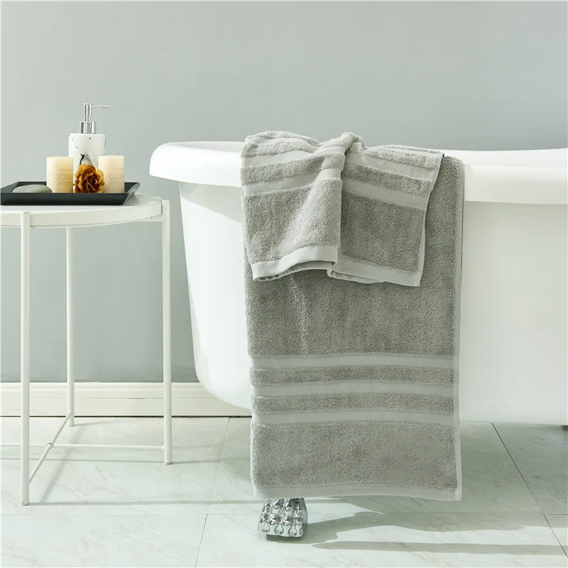 Набор банных полотенец белое коричневое полотенце комплект мужских из 2