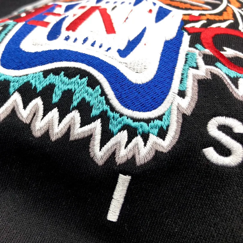 

High quality new tide brand embroidery couple sweater fashion embroidery tiger loose and thin men and women couple sweater