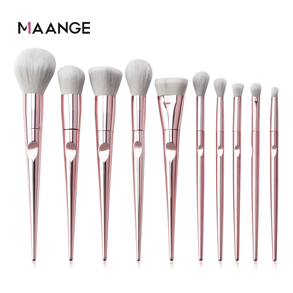 

MAANGE Makeup Brushes Set 10Pcs Eye Tools Powder Shadow Blending Eyeliner Eyelash Make Up Brushes Professional Eyeshadow Brush
