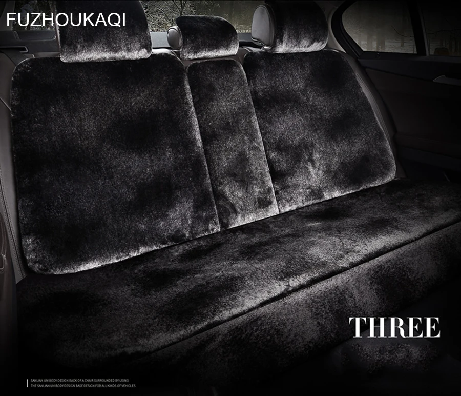 Роскошные универсальные осенне-зимние теплые меховые шерстяные Чехлы для