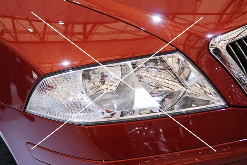 Для SKODA OCTAVIA 2 MK2 предварительно Фасонная ксеноновая фара 2004-2008 smd led angel eyes kit отличное Ультра яркое освещение DRL