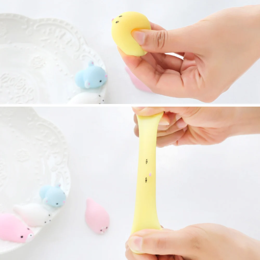 30 шт. милые мягкие влажные салфетки Mochi сжимаемые игрушки в виде животных и кошек