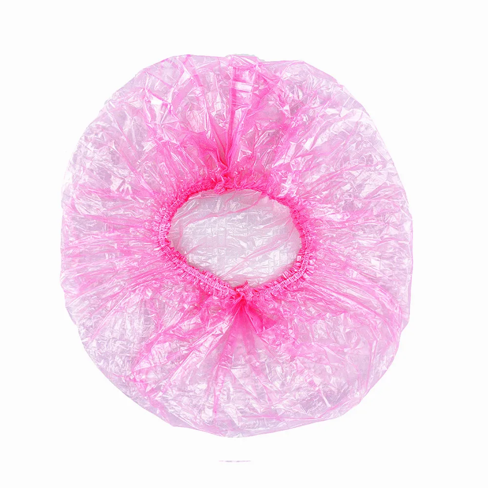 100 шт. одноразовые Эластичный душ Кепки прозрачный спа салон отель душевая