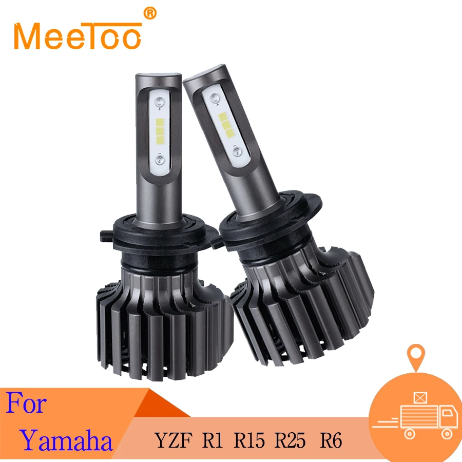 Светодиодные фары H4 для мотоцикла светодиодные HS1 Led H1 H7 HB3 HB4 H11 10000LM 6500KMotor лампочки