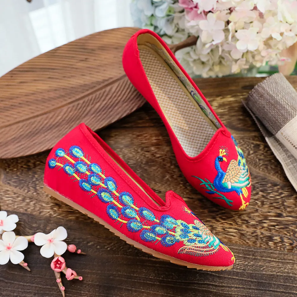 Женские парусиновые туфли ручной работы Veowalk дышащие балетки на плоской подошве