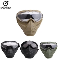 army military tactical lens full face mask paintball accessories